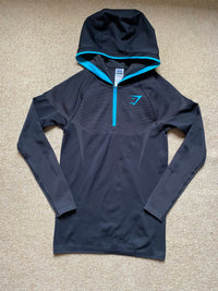OG Gymshark Onyx V5 Hoodie Blue - Image 1