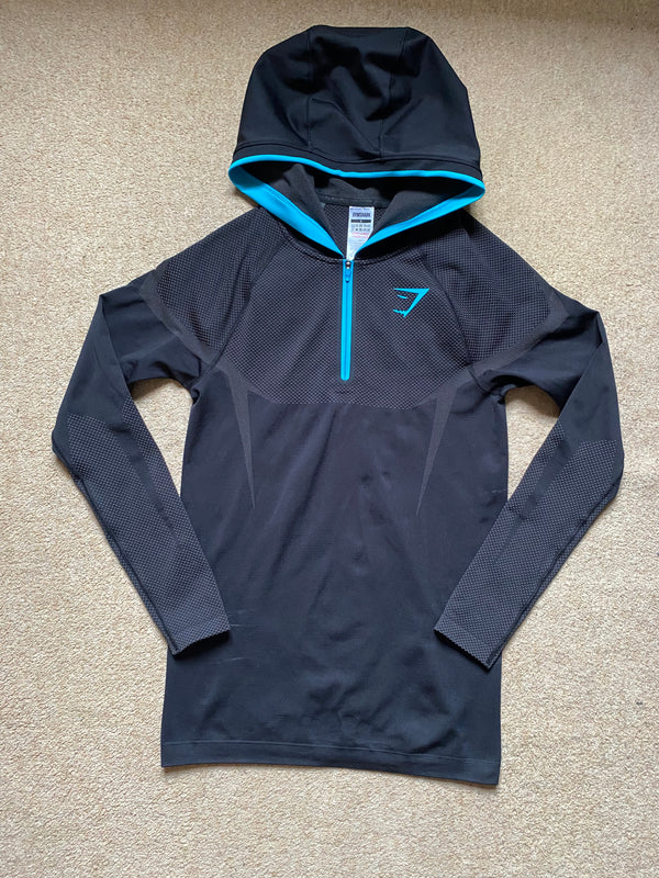OG Gymshark Onyx V5 Hoodie Blue