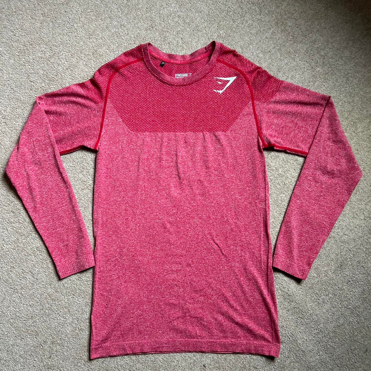 OG Gymshark Phantom Seamless Longsleeve Red